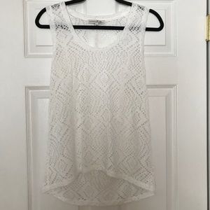 Express One Eleven Tank Top in White